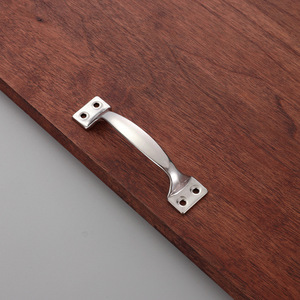 Stainless Steel Pull Handle for Wooden Cabinets Dressers Bedrooms Hotels-96mm Arch Design Aluminum Alloy for Kitchen Wardrobes - Product Image 4