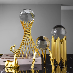 Decoraciones artesanales de hierro hechas a mano para el hogar, sala de estar, mueble de TV, artesanías decorativas de Metal, Art <span class=keywords><strong>Deco</strong></span> - Product Image 4