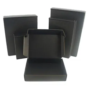 골 판지 메일 링 상자, 인쇄 된 메일 링 상자 공장 제조 사용자 지정 블랙 플랫 배달 상자 포장 수락, CN 수락; SHG
