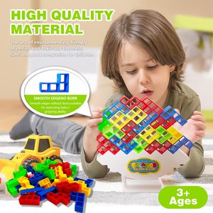 YSR New Design 64/48 Pcs <strong>Build</strong> in Stacking Tower Attack Team Balance Game Diy Construction Toy 3d Dinosaur Stacking <strong>Blocks</strong> Game - Product Image 6