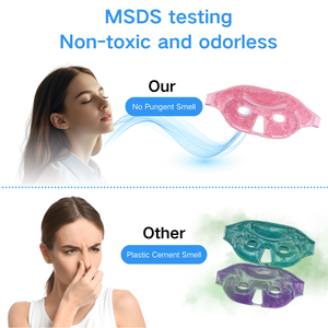 Professional Manufacturer Wholesale Hot and Cold Compress Half Face Mask to Relieve Eye Pain Gel Bead Ice Eye Mask - Product Image 4