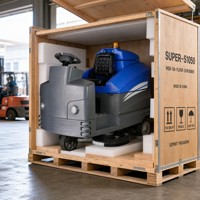 S1050 Autolaveuse autoportée électrique, équipement de nettoyage automatique à large largeur de travail pour centres commerciaux et parkings