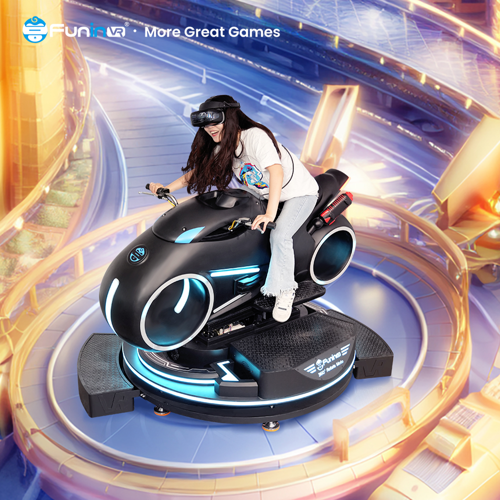 FuninVR VR Speed Racing Moto Simulator Games Machine VR Motorcycle VR Theme Park Moto Bike Simulator