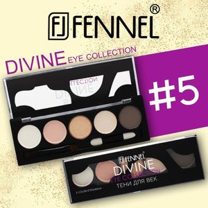 FENNEL Divine Eye Collection 5 Sets de fards à paupières premium 5 couleurs pour décorer les paupières et obtenir un look magnifique Palette premium - Product Image 4