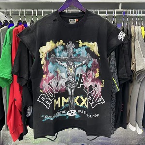 T-shirts Homme Manches Courtes de Marque de Haute Qualité en Gros, Motif Imprimé Décontracté avec Strass, 100% Coton Tissé, Style Urbain - Product Image 6