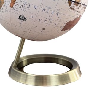 Globo Terráqueo Vintage de 20 cm con Base de Metal Bronce, <span class=keywords><strong>Mapa</strong></span> de Papel Tradicional, Globo Terráqueo Decorativo Antiguo para Decoración del Hogar u Oficina - Product Image 3