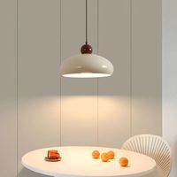 Lampe suspendue citrouille de chevet populaire de style crème, suspension de chambre à coucher, suspension moderne haut de gamme à tête unique, suspension de salle à manger à trois têtes