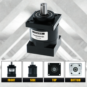 Hltnc dịch vụ tùy biến tốc độ tỷ lệ 3 4 6 10 16 24 36 50 <span class=keywords><strong>64</strong></span> 96 144 216 bánh răng <span class=keywords><strong>servo</strong></span> hộp số hành tinh giảm tốc px60 cho CNC - Product Image 3