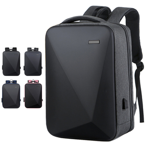 신상품 하드 쉘 도난 방지 USB 노트북 백팩 남성과 여성을위한 트렌디 한 방수 컴퓨터 가방 배낭 - Product Image 1