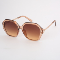 Kacamata Hitam Wanita OEM Trendy SP10323 % Perlindungan UV Bingkai Penuh Persegi Gagang Logam Untuk Penggunaan Luar Ruangan Fashion