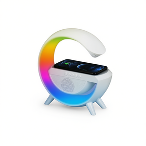 Altavoz Bluetooth con Carga Inalámbrica, 24 Luces RGB, Audio HIFI, Compatible con Tarjetas AUX y TF - Product Image 1