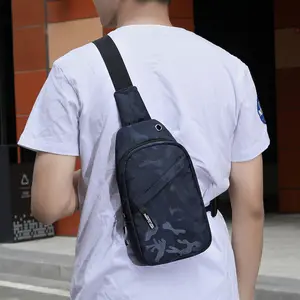 Özel göğüs çanta erkekler açık spor eğlence bolsas masculinas basit omuz çantası göğüs çantası su geçirmez