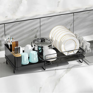 Estante <span class=keywords><strong>de</strong></span> secado <span class=keywords><strong>de</strong></span> <span class=keywords><strong>platos</strong></span> para lavandería, tendedero retráctil sobre el fregadero, <span class=keywords><strong>escurridor</strong></span> <span class=keywords><strong>de</strong></span> <span class=keywords><strong>platos</strong></span> <span class=keywords><strong>de</strong></span> Metal con diseño apagado - Product Image 1