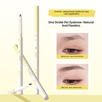 Crayon à sourcils double tête ultra fin et doux, certifié Halal BPOM, végétalien, avec brosse, waterproof, longue tenue, marque privée, vente en gros