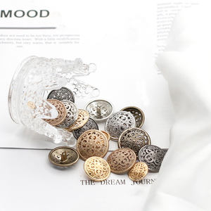 In Stock Retro Style Round Shank Metal <strong>Buttons</strong> Zinc Alloy with Plating Technique for Clothing - Product Image 6