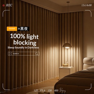 Cortinas Opacas Insonorizantes, Gruesas, Absorbentes de Sonido, Reductoras de Ruido, Bloqueadoras de Luz Solar para Ventanas Orientadas a la Calle, Dormitorios <span class=keywords><strong>en</strong></span> Invierno - Product Image 3