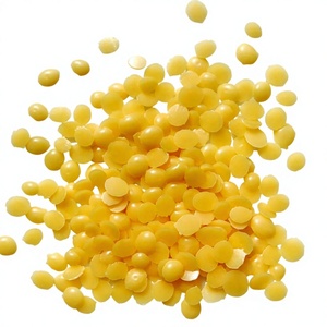 Granulés de cire d'abeille naturelle de haute qualité, 1000 grammes, pour la fabrication de bougies, cosmétiques, crèmes et produits d'épilation, provenant d'un fabricant fiable. - Product Image 1