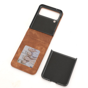 Protection de l'appareil photo étui en cuir PU porte-carte étui portefeuille pour Samsung <span class=keywords><strong>Z</strong></span> <span class=keywords><strong>Flip</strong></span> 7 6 5 4 <span class=keywords><strong>3</strong></span> étui de téléphone portable <span class=keywords><strong>coque</strong></span> de couverture - Product Image 3