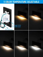 Promotion : Éclairage LED encastré moderne étanche basse tension en aluminium pour escaliers intérieurs et extérieurs 12-24V – Décoration