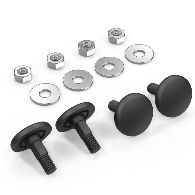 BEVINSEE 1 Set Rear Hatch Hinge Bolts Stud and Nut Kits for Pontiac Firebird 1982-1992