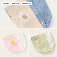 OEM ODM |   Gilet en tricot moucheté pour chien, fausse patte de boutonnage, boutons en bois, sans manches, léger et chaud, OEM ODM, logo personnalisé, prêt à expédier