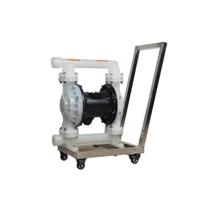 Pnömatik su transferi hava ile çalışan alüminyum membran pompası emme filtresi pompası çift diyaframlı pompa