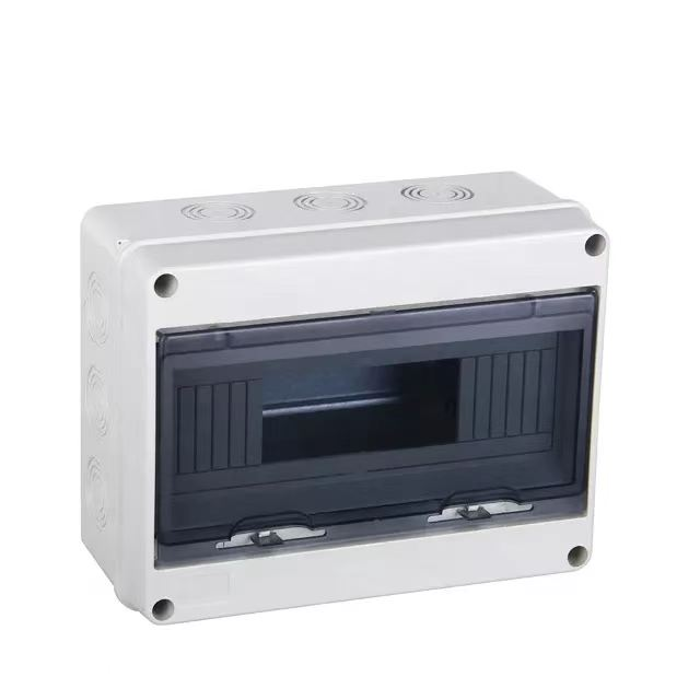 Outdoor Solar Pv Combiner Box HT Series 12 Way IP65 Waterproof Plastic Circuit Breaker Industrial Electrical Distribution Box