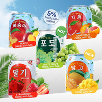 Boissons aux fruits JIUR non-OGM, saveur raisin, en conserve, ingrédients sains, pulpe de fruits réelle, riches en vitamine C, nourrissantes