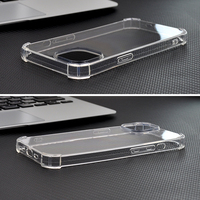 Coque de téléphone portable transparente en TPU souple pour Apple 14, protection contre les chocs, compatible avec iPhone 14 15 16 17 Pro Max