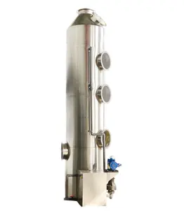 Sistema de escape de gases de escape de niebla ácida industrial Pp personalizable, torre de pulverización de absorción de purificación de gases residuales
