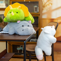 Vente en gros usine : Coussin à câliner en peluche ferret blanc mignon et rond, super doux et confortable
