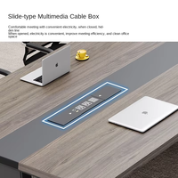 Mobilier de bureau moderne de luxe en bois pliable et haut de gamme ensemble table et chaises de réunion pour écoles conférences comptoirs d'accueil