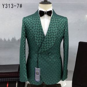 Costume de smoking de luxe à double boutonnage à revers châle pour marié Stock hommes costume de mariage <span class=keywords><strong>Suite</strong></span> de smoking baroque pour homme - Product Image 4