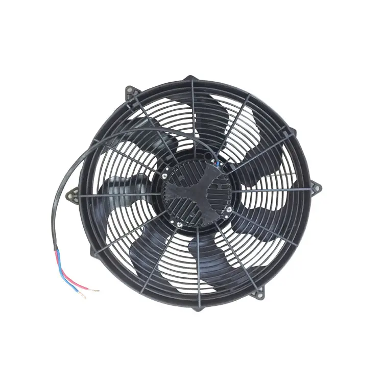 * Werkswasserdichter 12V 16-Zoll-Kondensatorventilator Motor gleichstromschlauch gebüstenloser Heizkörperventilator für Wechselstromsystem