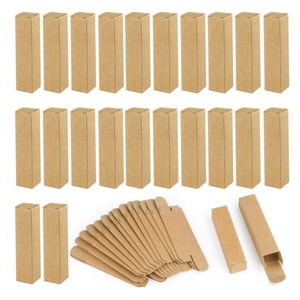Mini caja de lápiz labial de papel Kraft rectangular de 0,78x0,78x3,34 pulgadas, bálsamo labial, cajas Kraft, botella de aceite de esencia, embalaje para <span class=keywords><strong>maquillaje</strong></span> - Product Image 6