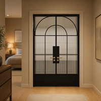 Puertas Francesas a Medida, Diseño Moderno, Estilo Elegante, Material Duradero, Resistentes a la Intemperie, Bajo Mantenimiento, para Uso Doméstico, Venta al Por Mayor
