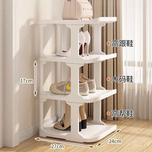 Simple Shoe Rack Multi Layer Vertical Standing Type PP Plastic Doorway Storage Solution for Home Dormitory Rental Apartment - Product Image 4