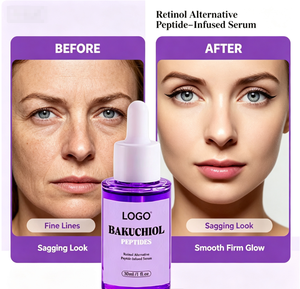 Bakuchiol Peptides Serum Anti Aging Face Serum Retinol Alternative Reduce Fine Lines Firming Facial Serum Private Label ODM OEM - Product Image 3