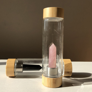 Amazons usine Elixir pierre précieuse guérison tomate odo kawai <span class=keywords><strong>gourde</strong></span> enfant 2022 Rose Quartz puce pierre tombée cristal bouteille d'eau - Product Image 4