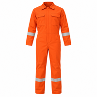 Combinaison de travail haute visibilité OEM 200GSM 100% polyester, réfléchissante, robuste, avec logo personnalisé, unisexe, pour l'entretien industriel, les chantiers navals