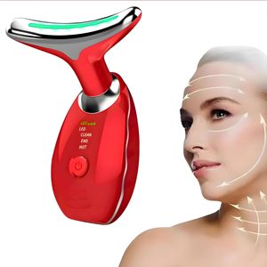 Xách Tay điện rung massager cổ thắt chặt làm săn chắc thiết bị 7 màu cổ thiết bị nâng mặt cổ vẻ đẹp da - Product Image 1