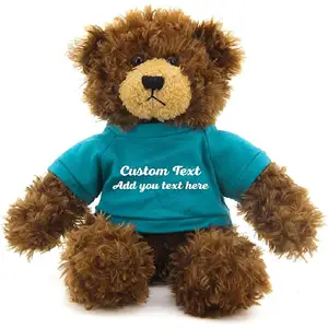 For Teddy Bears Stuffed Animal Plush Gift Valentines Custom Logo Teddy Bear Plush Toy Wholesale With Red Heart