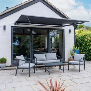 Wandgemonteerde Waterdichte Gemotoriseerde Intrekbare Acryl Volledige Cassette Aluminium Vouwbare Arm Dak Luifels - Product Image 1