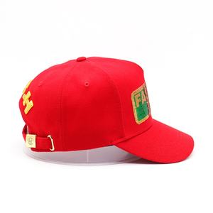 Venta al por mayor de ala curva 100% algodón 5 paneles de lentejuelas Rojas gorra de béisbol sombreros personalización gorras de béisbol - Product Image 5