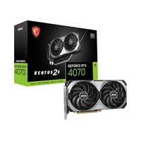 Carte graphique d'occasion MSI GeForce RTX 4070 12 Go pour PC et ordinateur portable, interface mémoire 256 bits, ventilateur de refroidissement pour applications de bureau