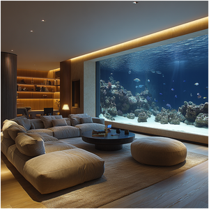 Fabrikant Goedkope Grote Tropische Zoetwater Vis Tank Acryl Aquaria Te Koop In Appartement - Product Image 4