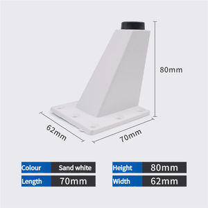 Conception incliné moderne <span class=keywords><strong>Tête</strong></span> en caoutchouc <span class=keywords><strong>amovible</strong></span> Pieds de meubles réglables Pieds de <span class=keywords><strong>canapé</strong></span> d'hôtel Pieds d'armoire en aluminium épaissi - Product Image 2