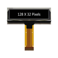 Pantalla OLED de 2.23 Pulgadas, 128x32 Píxeles, Color Amarillo, Controlador SSD1305 de 24 Pines, Interfaz Paralela SPI I2C, Panel PMOLED para Uso Industrial