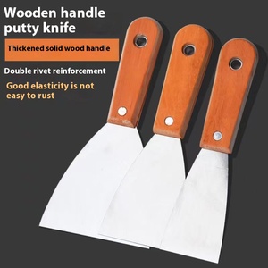 Outil <span class=keywords><strong>de</strong></span> plâtrage DIY avec lame en acier inoxydable, manche en plastique thermolaqué, <span class=keywords><strong>spatule</strong></span> à bois, truelle, couteaux à mastic pour réparation <span class=keywords><strong>de</strong></span> cloisons sèches - Product Image 2