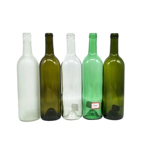 Botella decantadora marrón transparente ámbar de 750ml con tapa de madera, botellas vacías de vino Gin, Vodka, whisky, champán para embalaje en stock - Product Image 3